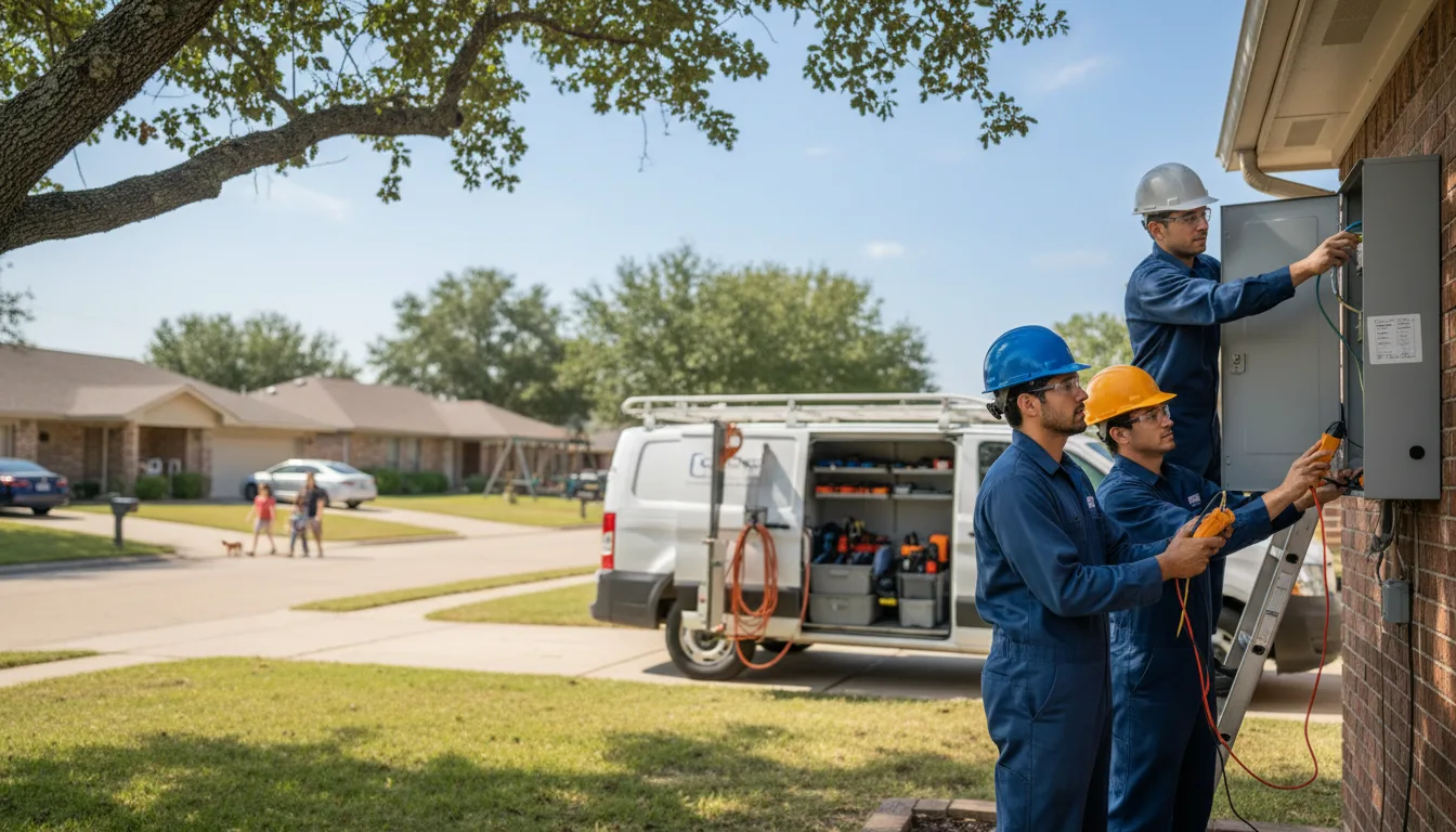 Certified electrician providing emergency electrical services in Tiffin, IA